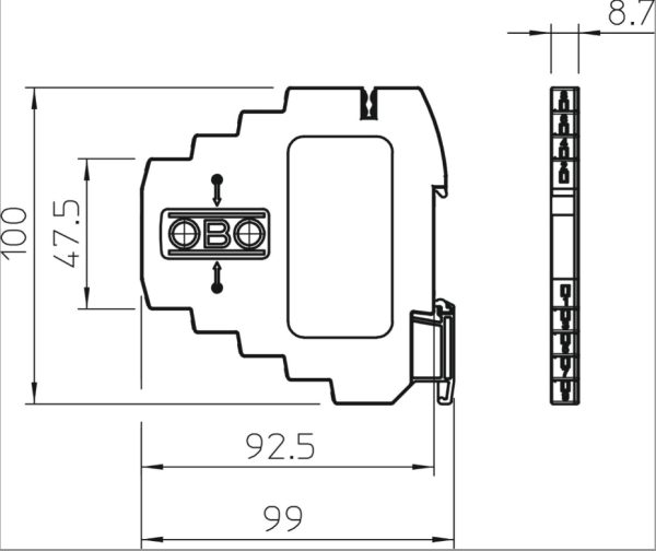 سرج ارستر OBO کد 5098412 تایپ 1+2+3 / D1+C2+C1 - Image 3